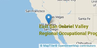Location of East San Gabriel Valley Regional Occupational Program