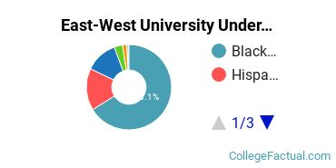 East - West University Undergraduate Racial-Ethnic Diversity Pie Chart