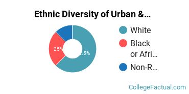 Ethnic Diversity of Urban & Regional Planning Majors at Eastern Michigan University