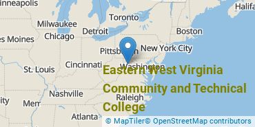 Location of Eastern West Virginia Community and Technical College
