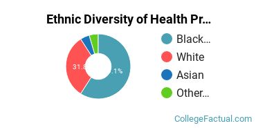 Ethnic Diversity of Health Professions Majors at Fortis College - Indianapolis