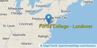 Location of Fortis College - Landover