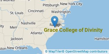 Location of Grace College of Divinity