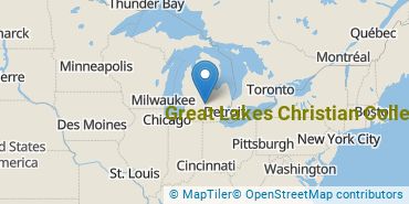 Location of Great Lakes Christian College