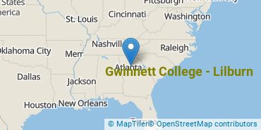 Location of Gwinnett College - Lilburn