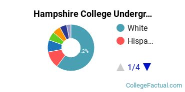 Hampshire Undergraduate Racial-Ethnic Diversity Pie Chart
