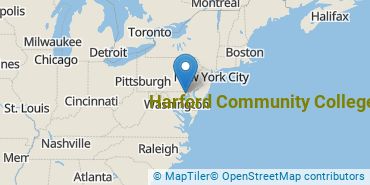Location of Harford Community College