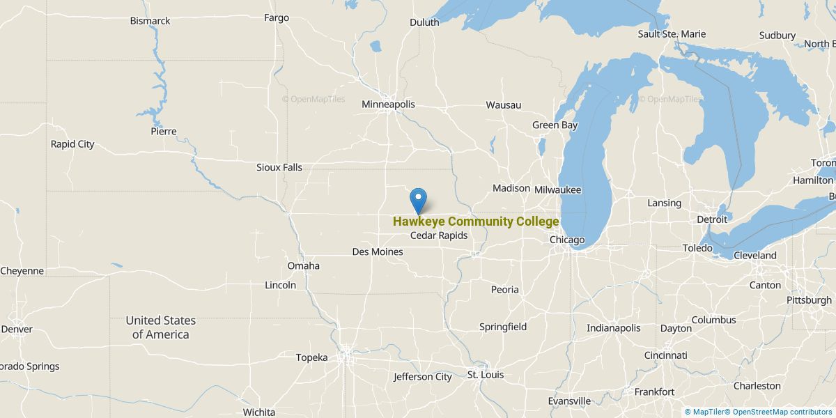 Hawkeye Community College Map Hawkeye Community College Overview - College Factual