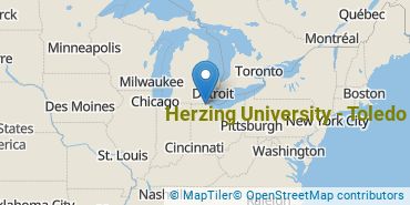 Location of Herzing University - Toledo