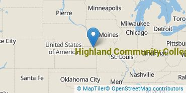 Location of Highland Community College