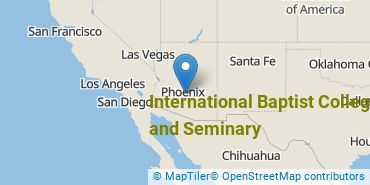Location of International Baptist College and Seminary