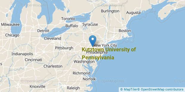 Kutztown University of Pennsylvania Location Map