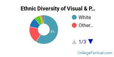 Ethnic Diversity of Visual & Performing Arts Majors at Liberty University