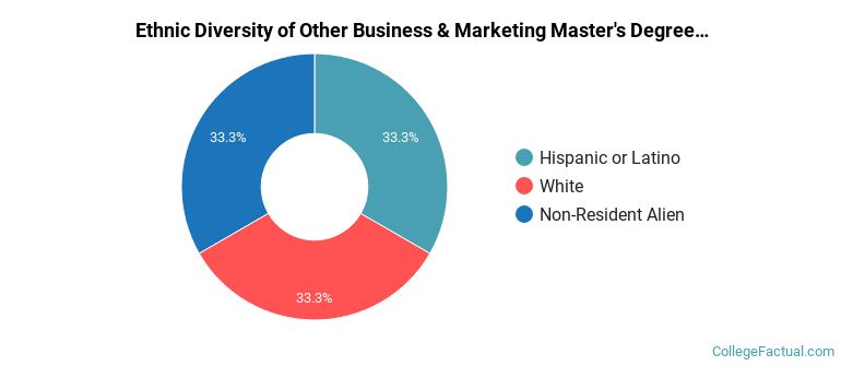 Ethnic diversity of Other Business & Marketing majors at Loyola Marymount University