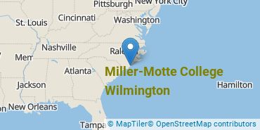 Location of Miller - Motte College - Wilmington