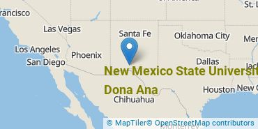 Location of New Mexico State University - Dona Ana