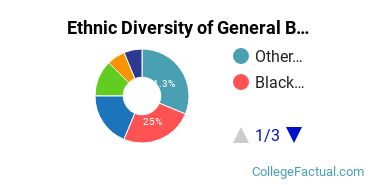 Ethnic Diversity of General Business/Commerce Majors at New York University