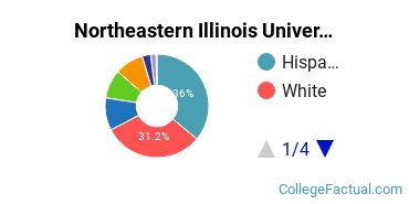Northeastern Illinois University Undergraduate Racial-Ethnic Diversity Pie Chart