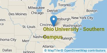 Location of Ohio University - Southern Campus