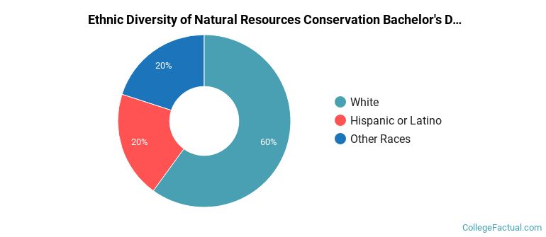 Ethnic diversity of Natural Resources Conservation majors at The University of Olivet