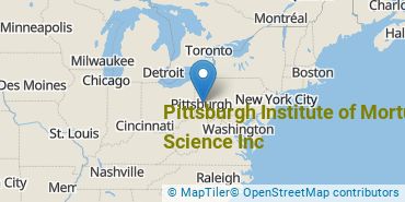 Location of Pittsburgh Institute of Mortuary Science Inc