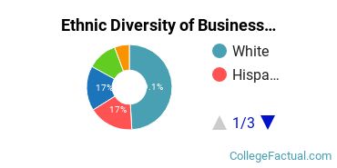 Ethnic Diversity of Business Administration & Management Majors at Queens University of Charlotte