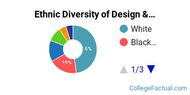 Ethnic Diversity of Design & Applied Arts Majors at Queens University of Charlotte