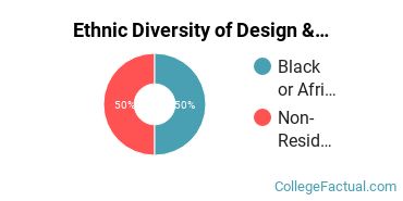 Ethnic Diversity of Design & Applied Arts Majors at Queens University of Charlotte