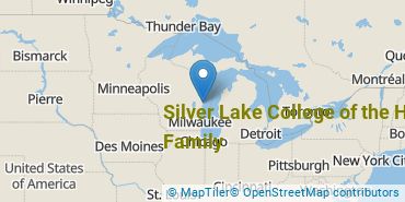 Location of Silver Lake College of the Holy Family
