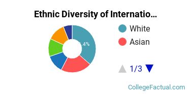 Ethnic Diversity of International Relations & National Security Majors at Stanford University