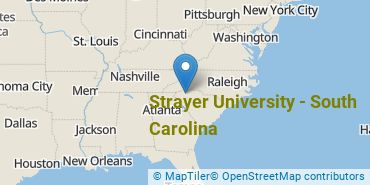 Location of Strayer University - South Carolina