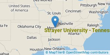 Location of Strayer University - Tennessee