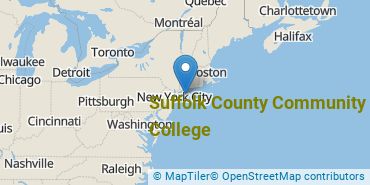 Location of Suffolk County Community College