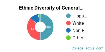 Ethnic Diversity of General Architecture Majors at Texas Tech University