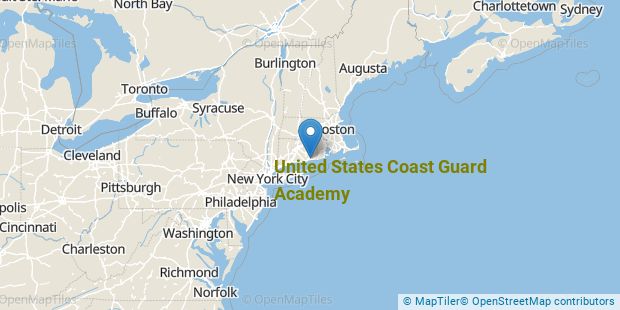 United States Coast Guard Academy Overview Map Md