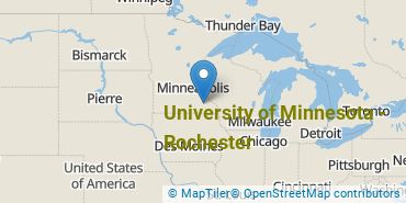 Location of University of Minnesota - Rochester