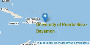 Location of University of Puerto Rico - Bayamon