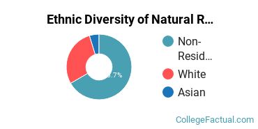 Ethnic Diversity of Natural Resources & Conservation Majors at University of Virginia - Main Campus