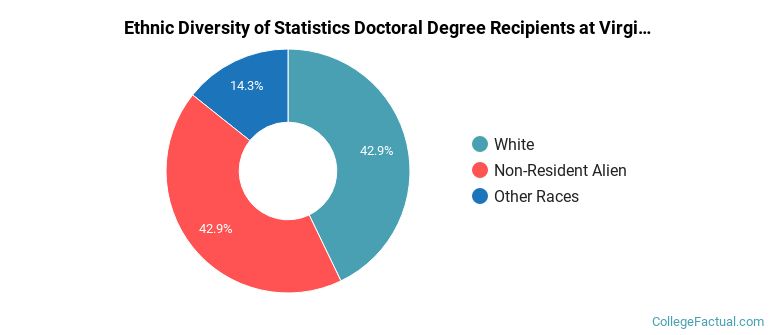 Ethnic diversity of Statistics majors at Virginia Polytechnic Institute and State University