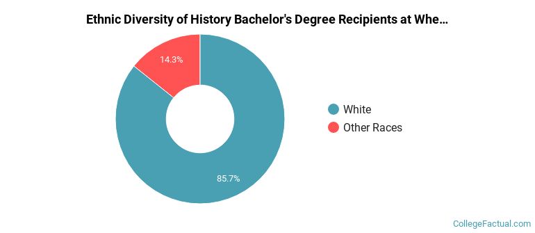 Ethnic diversity of History majors at Wheaton College